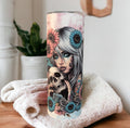 Just A Little Savage Sunflower Girl Tumbler Can Be Personalized, Boho Girl Tumbler, For Everyday Use - Hot Or Cold Drinks, Gift For Her