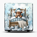 Slate Highland Cow Christmas Picture With Display legs
