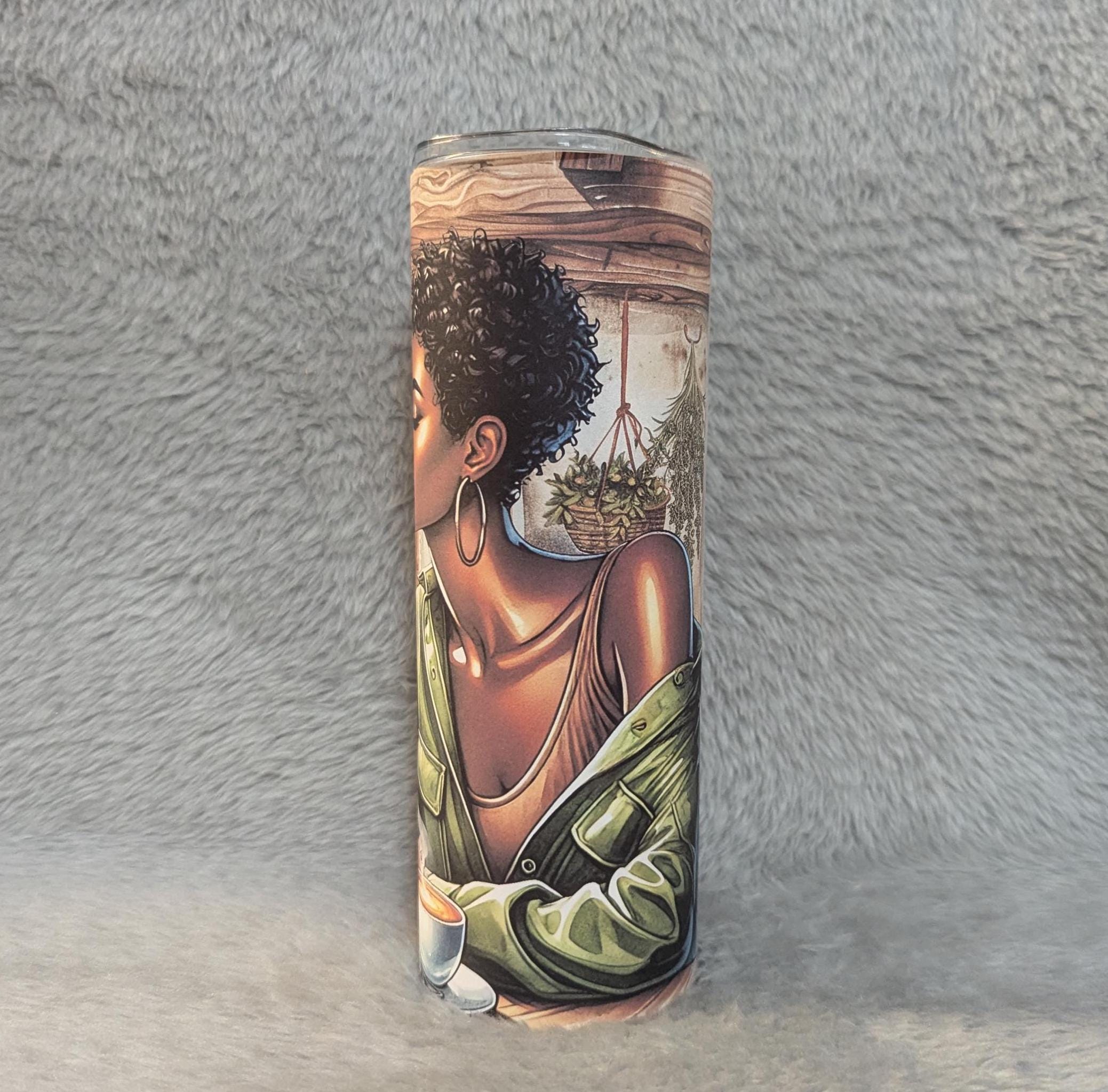 Just A Girl Who Loves Books and Coffee Tumbler, Includes A Reusable Straw, Gift For Book Reader and Coffee Lovers, 20oz Skinny Tumbler