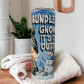 Bundle Up Gnomies It's Cold Outside Gnome Tumbler 20oz With Reusable Straw, Can Be Personalized