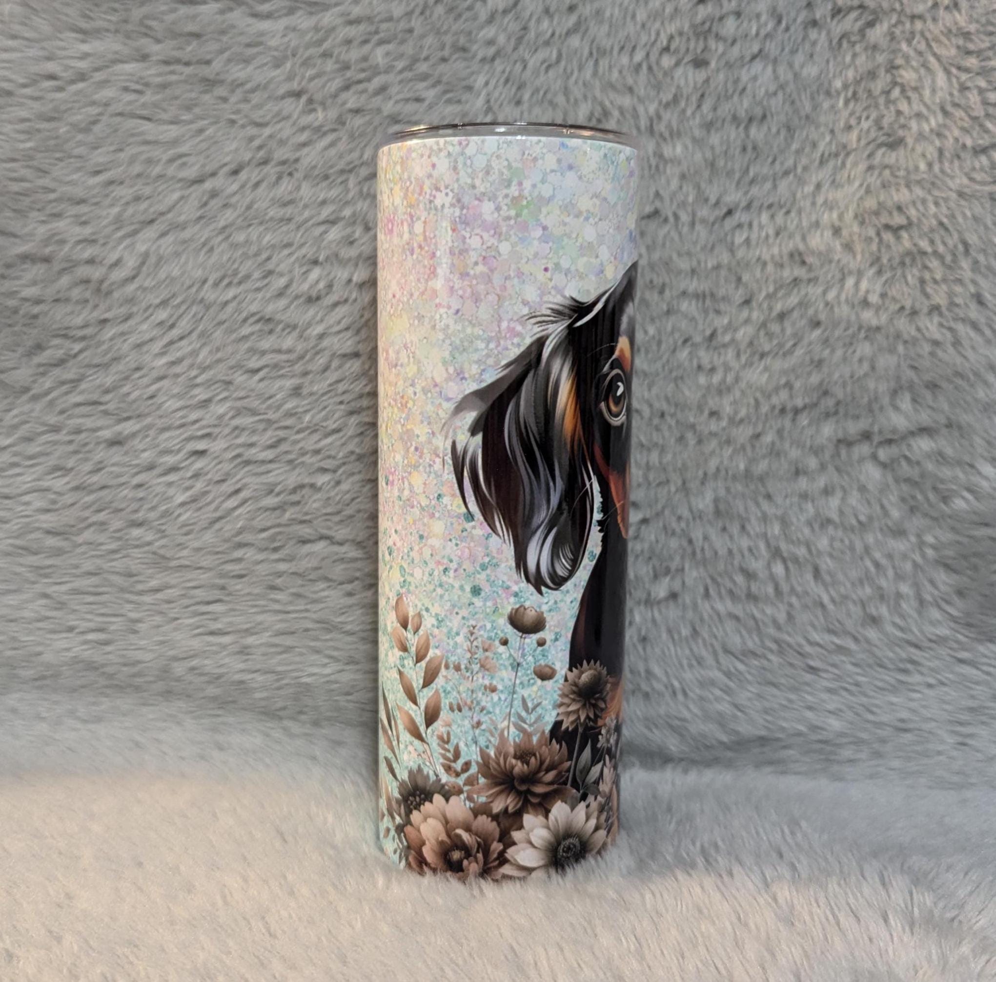 Dachshund Tumbler That Can Be Personalized Includes A Straw, Dog Cup With Name, Dog Lover Tumbler, Dog Lover Gift, Hot Or Cold Drinks