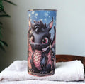 Cute Dragon Tumbler For Kids Can Be Personalized, Dragon Cup With Name, Includes Reusable Plastic Straw, Home Or On The Go