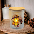 Bee Candle Holder With A Battery Operated Flickering Tea Light