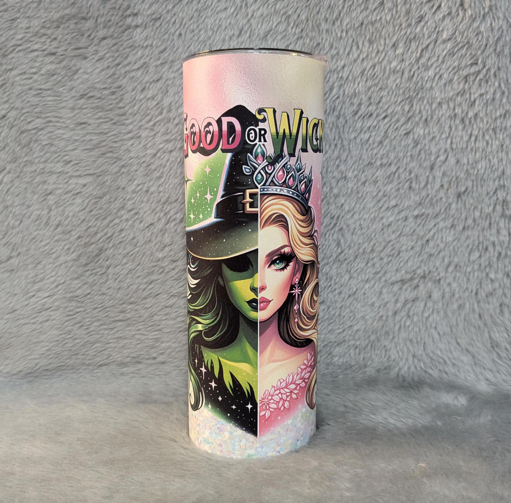 Good Or Wicked Girl Tumbler Can Be Personalized,  20oz Skinny Tumbler With Reusable Straw, Great For Everyday Use - Hot Or Cold Drinks
