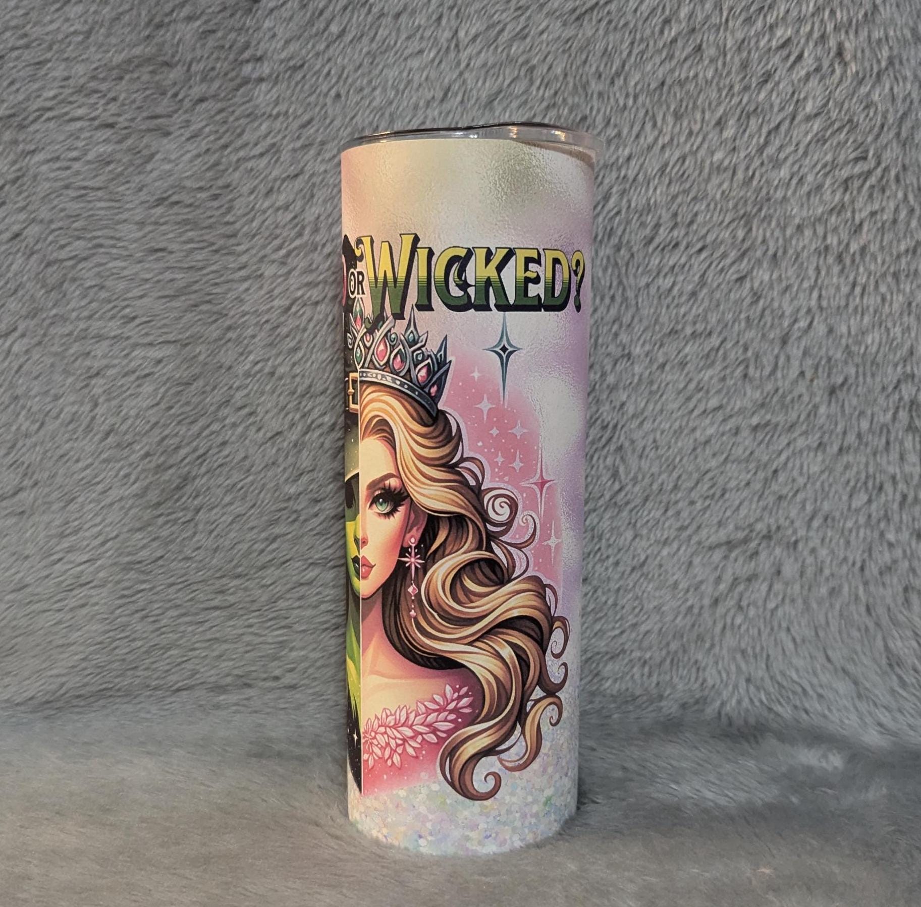 Good Or Wicked Girl Tumbler Can Be Personalized,  20oz Skinny Tumbler With Reusable Straw, Great For Everyday Use - Hot Or Cold Drinks