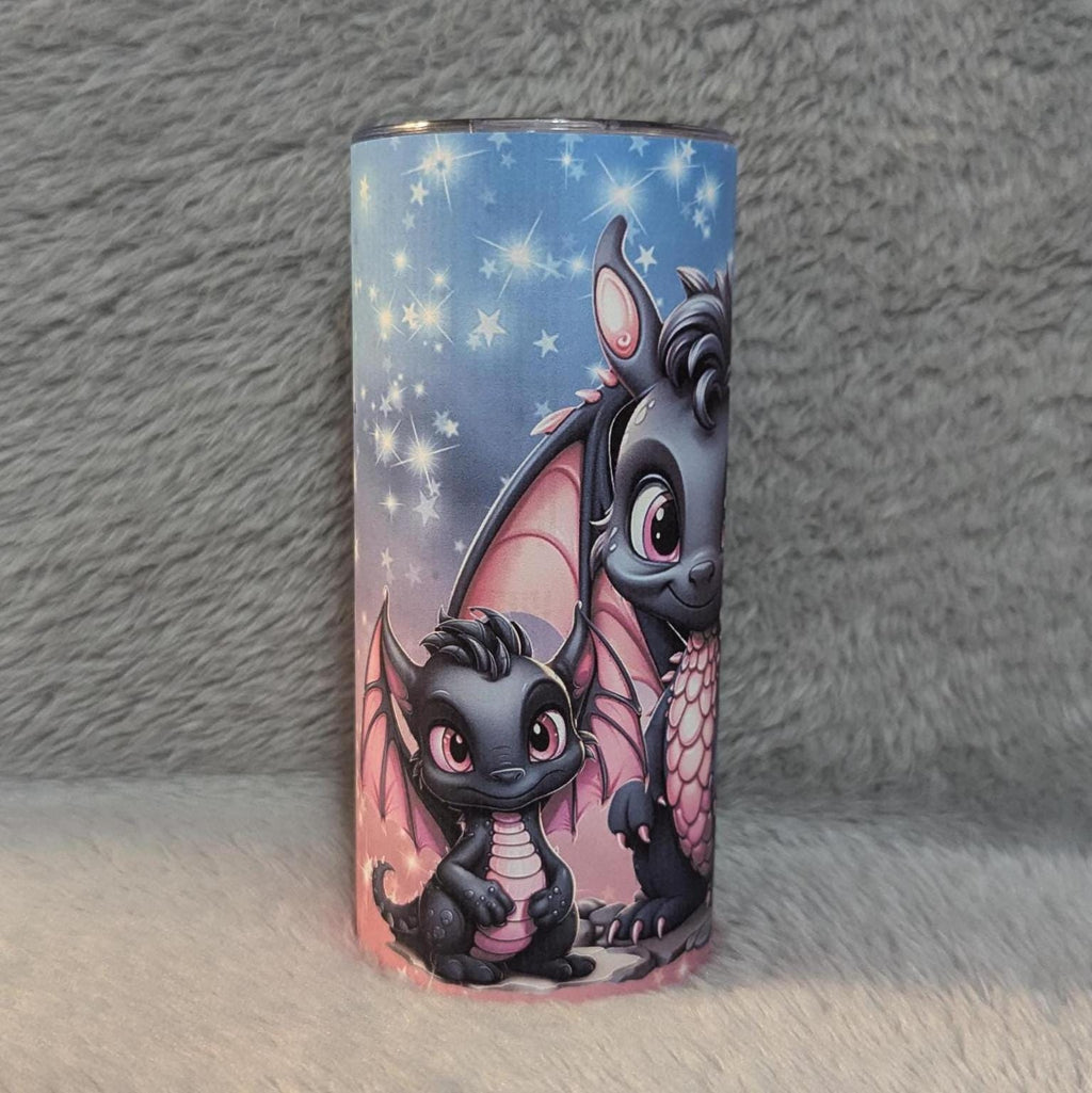 Cute Dragon Tumbler For Kids Can Be Personalized, Dragon Cup With Name, Includes Reusable Plastic Straw, Home Or On The Go