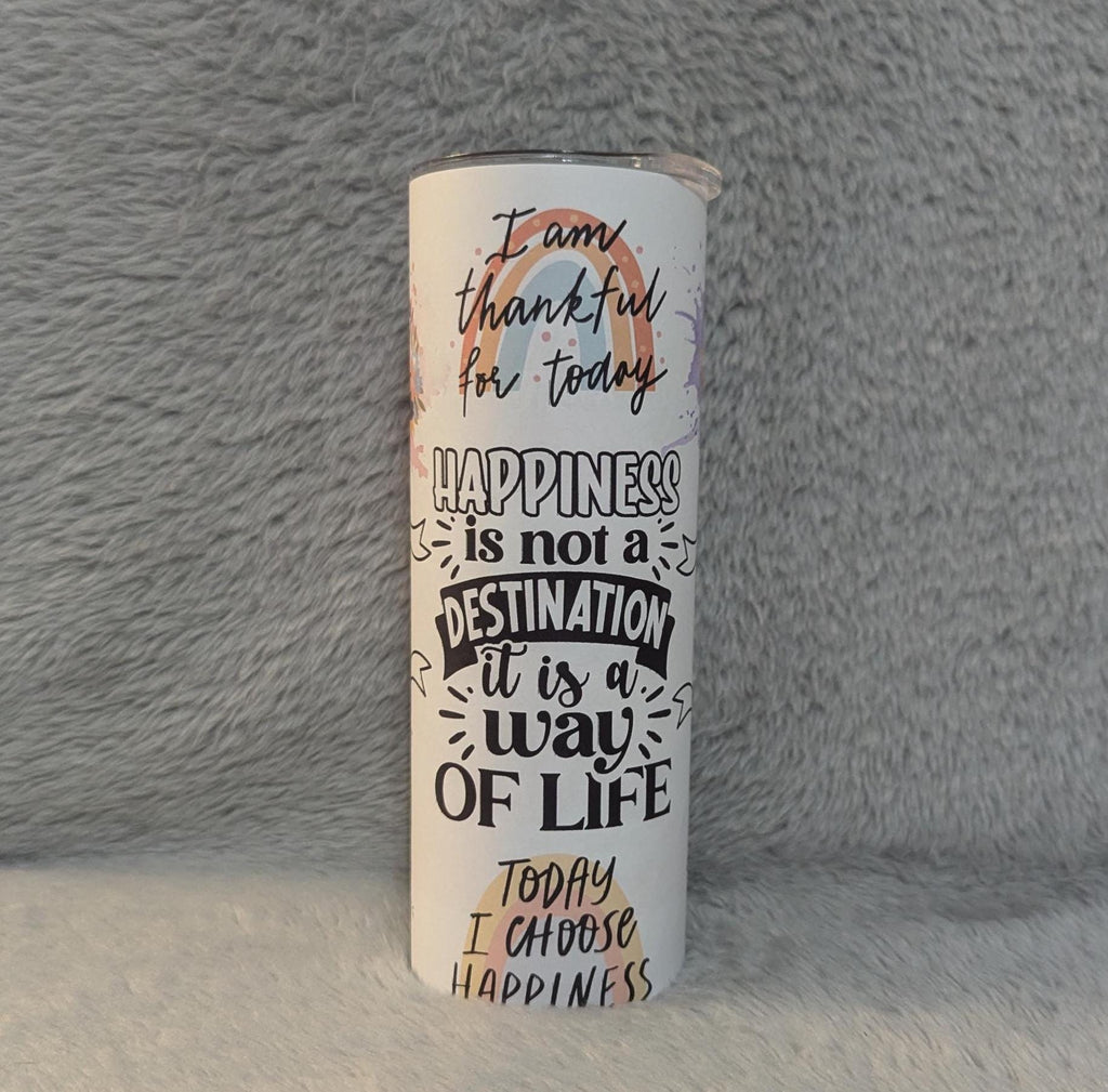 Positive Quotes - Affirmation Tumbler - Stay Positive with Affirmations, Inspirational Inspiring Tumbler, Hot Cold Drinks