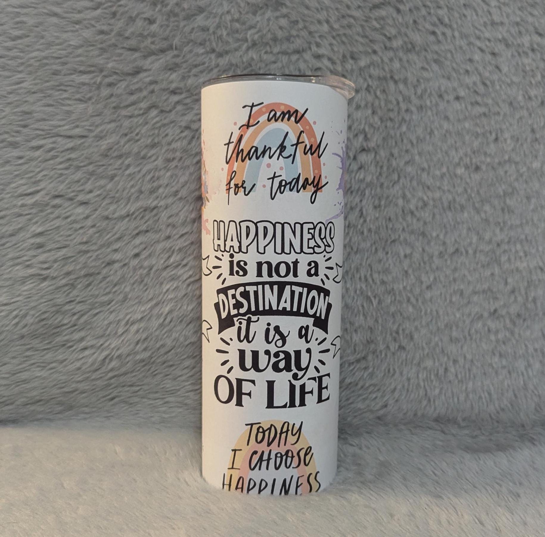 Positive Quotes - Affirmation Tumbler - Stay Positive with Affirmations, Inspirational Inspiring Tumbler, Hot Cold Drinks