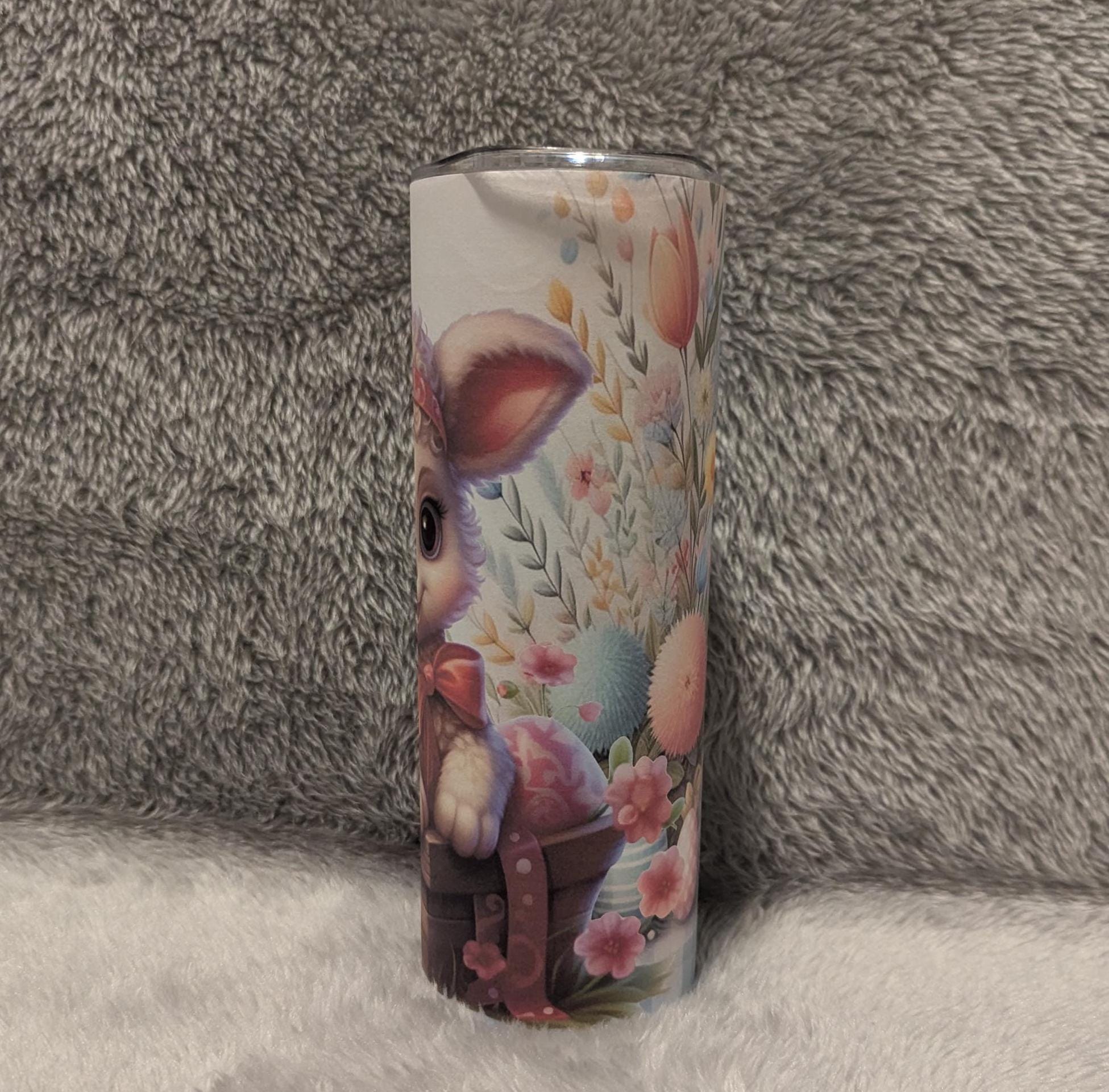 Easter Lamb Tumbler Can Also Be Personalized - Great Easter Gift For The Easter Basket, Includes A Reusable Straw, For Hot Or Cold Drinks