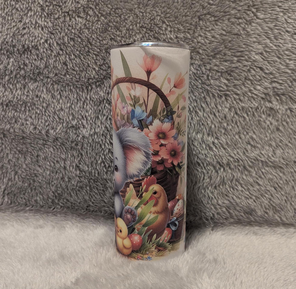 Easter Koala Bear Tumbler Can Also Be Personalized - Gift For The Easter Basket, Includes A Reusable Straw, For Hot Or Cold Drinks
