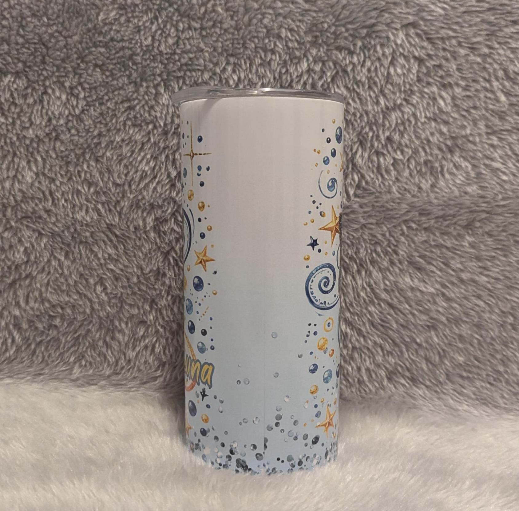 Kids Down Syndrome Awareness Tumbler Can Be Personalized, 15oz Tumbler With Lid and Straw, Home Or On The Go, Hot Or Cold Drinks