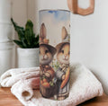 Cute Easter Bunny Tumbler Can Also Be Personalized - Gift For The Easter Basket, Includes A Reusable Straw, For Hot Or Cold Drinks