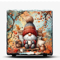 Autumn Gnome Slate Picture With Display Legs