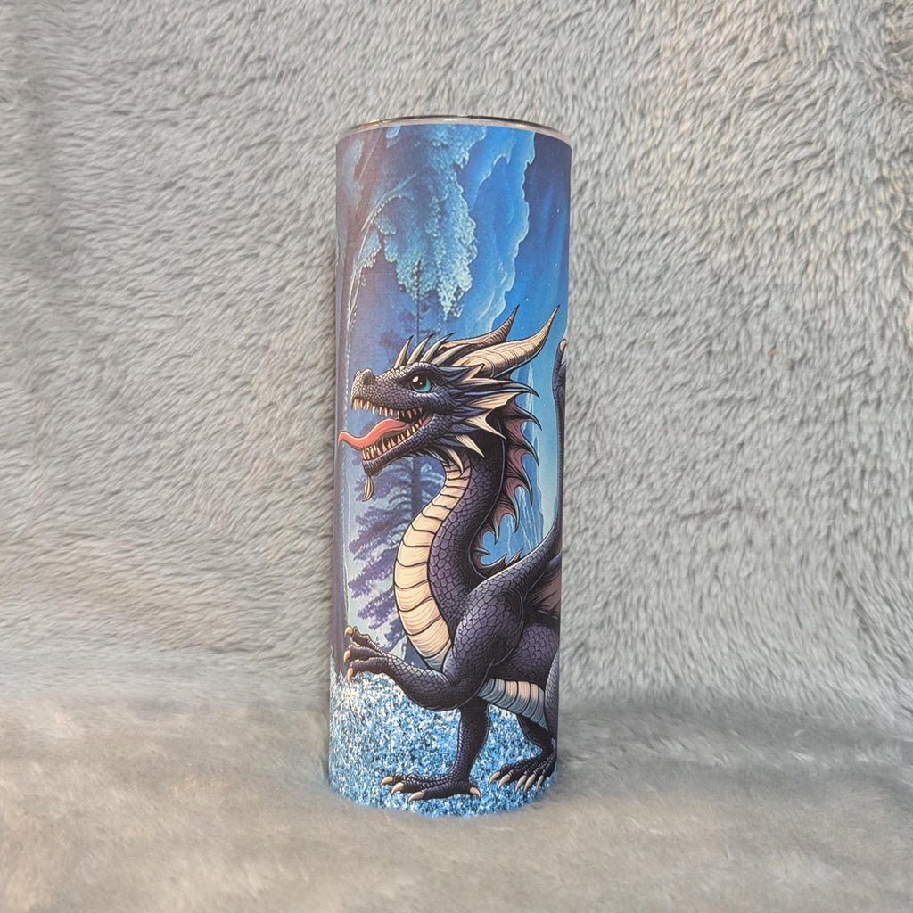 Dragon Tumbler 20oz With Reusable Straw, Can Be Personalized