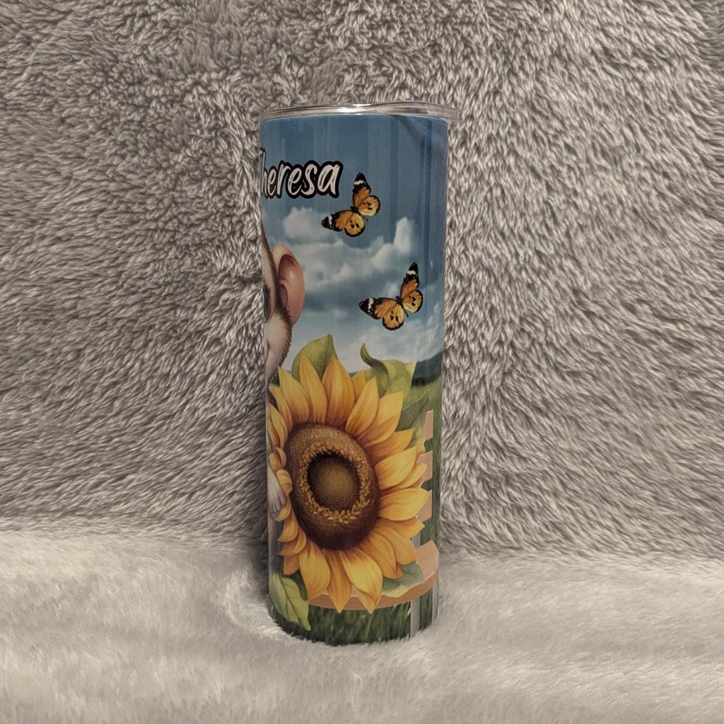 Cute Monkey Tumbler That Can Be Personalized Includes A Straw, Monkey Cup With Name, Monkey Lover Tumbler, Hot Or Cold Drinks