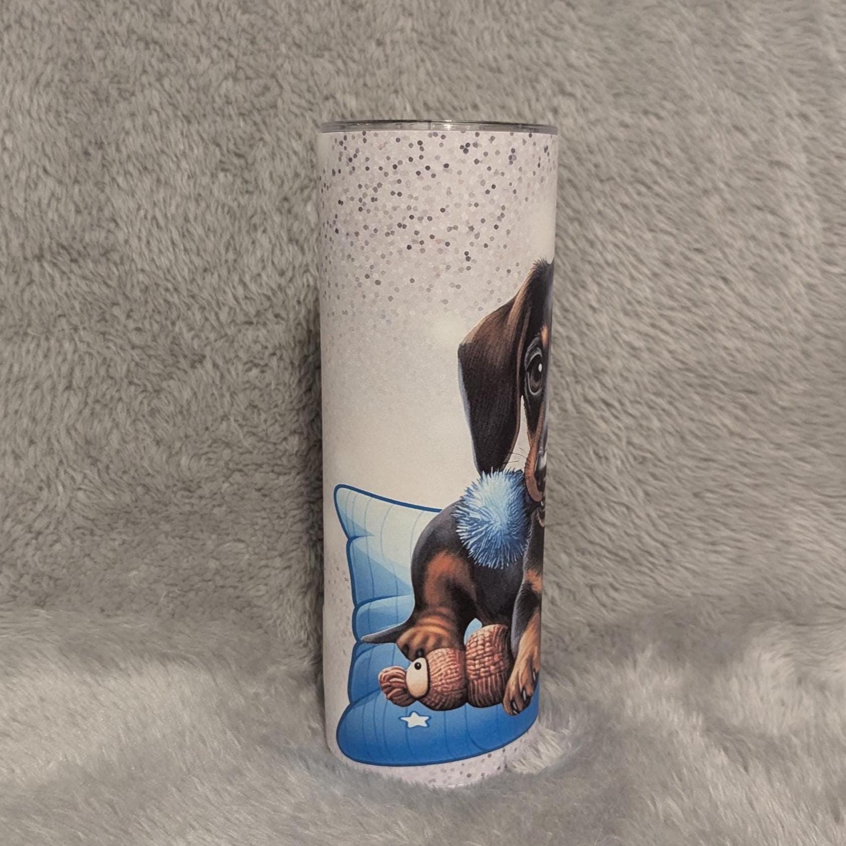 Cute Dachshund Tumbler That Can Be Personalized Includes A Straw, Dog Cup With Name, Dog Lover Tumbler, Dog Lover Gift, Hot Or Cold Drinks
