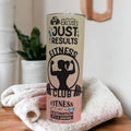 Fitness Tumbler With Reusable Straw - Sustainable Fitness Accessory, Fitness Tumbler, Fitness Theme Tumbler, For Hot Or Cold Drinks
