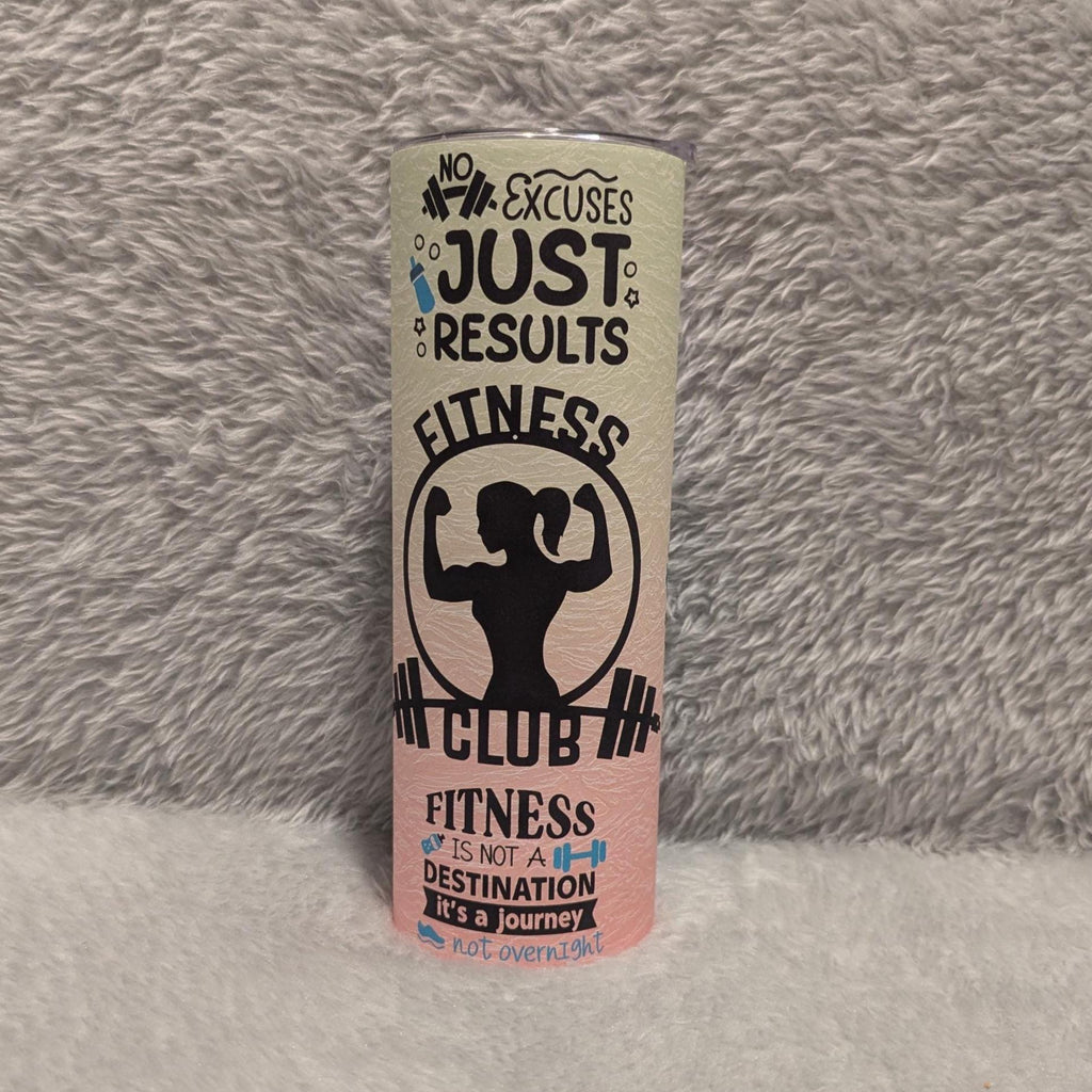 Fitness Tumbler With Reusable Straw - Sustainable Fitness Accessory, Fitness Tumbler, Fitness Theme Tumbler, For Hot Or Cold Drinks