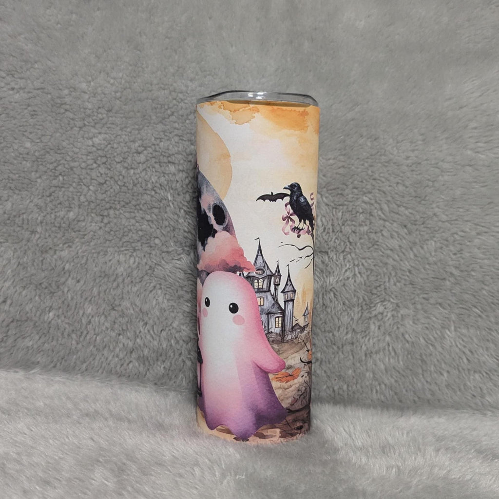 Custom Ghost Design Tumbler Can Be Personalized - Spooky Drinkware Halloween Cup, Ghosts Cup, Fun Halloween Gift, Halloween Party Gift