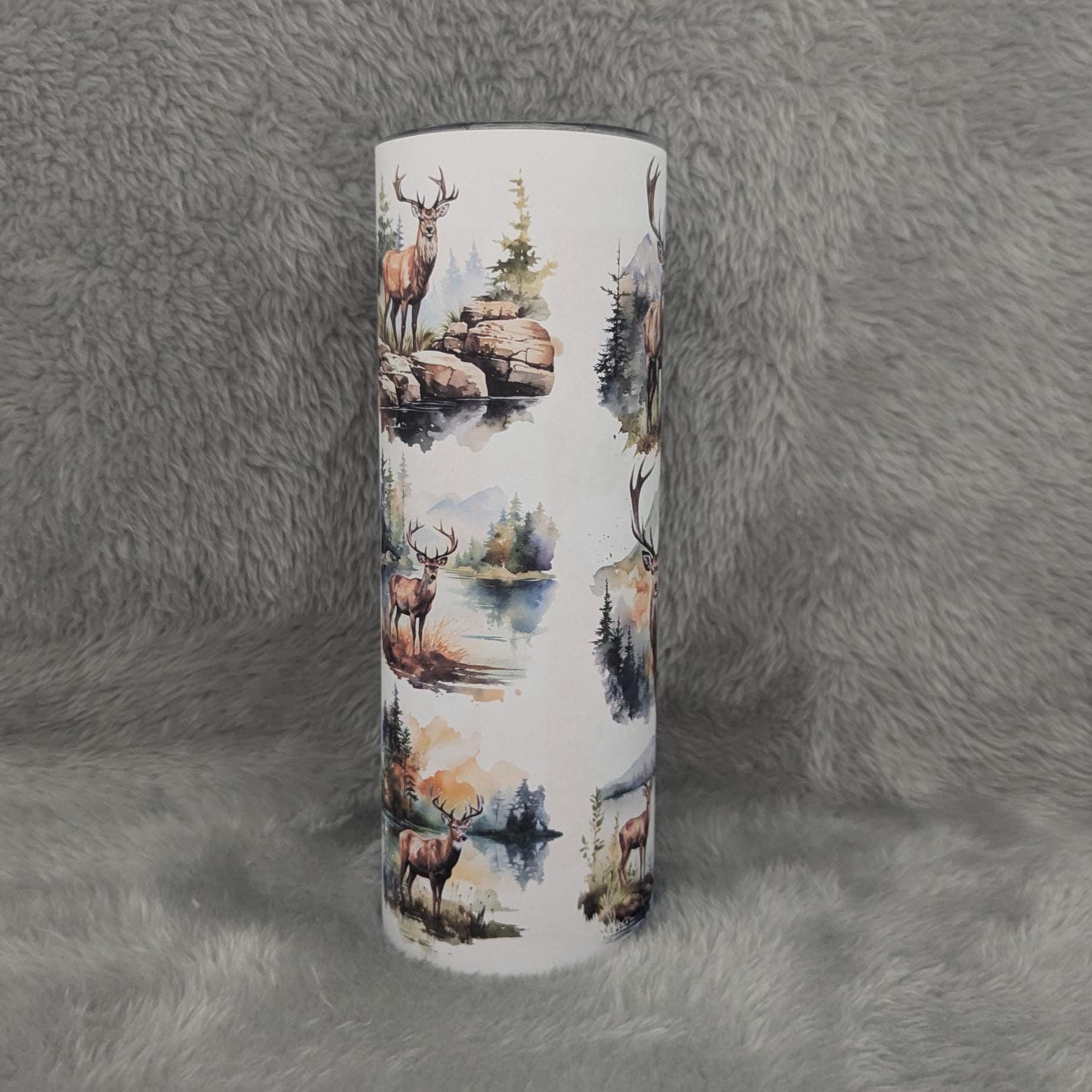 Buck Tumbler 20oz With Reusable Straw