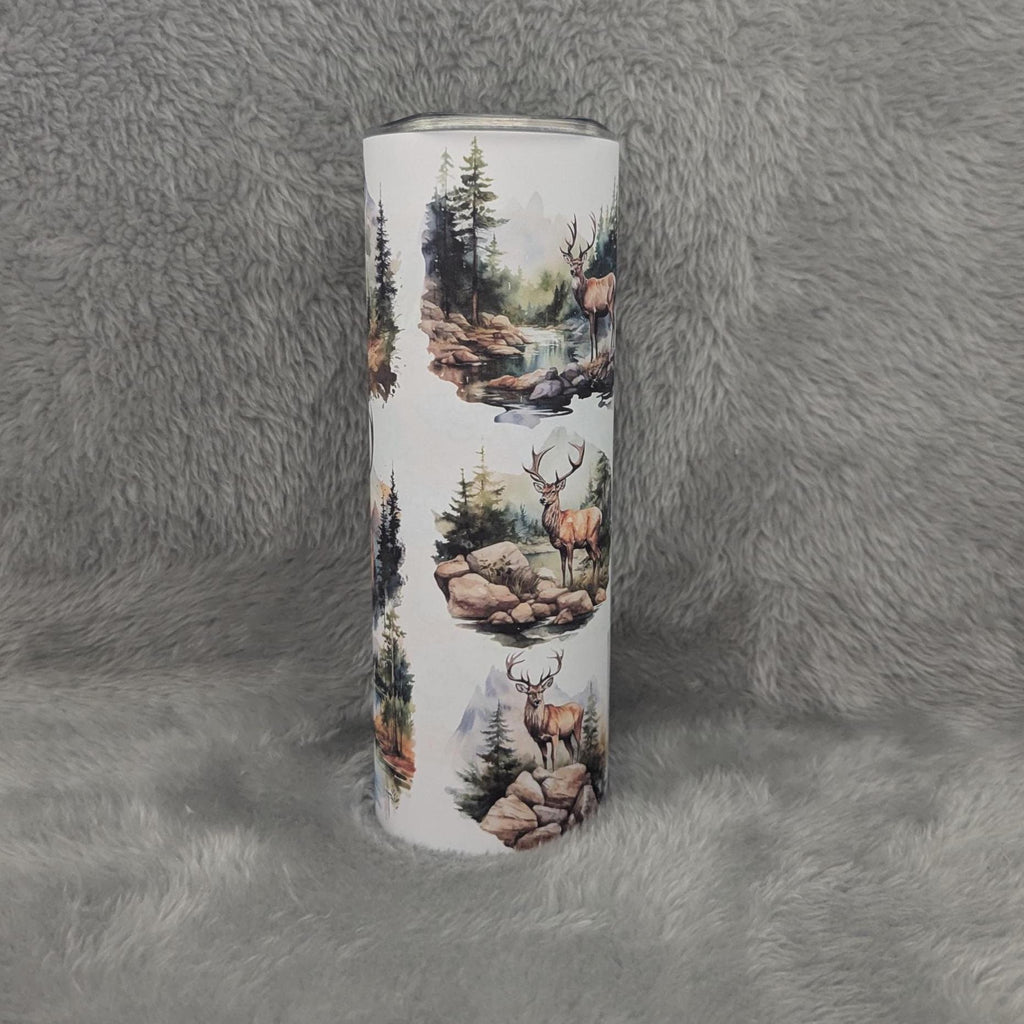 Buck Tumbler 20oz With Reusable Straw