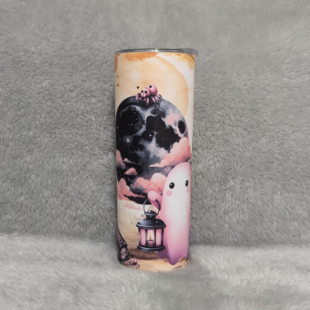 Custom Ghost Design Tumbler Can Be Personalized - Spooky Drinkware Halloween Cup, Ghosts Cup, Fun Halloween Gift, Halloween Party Gift