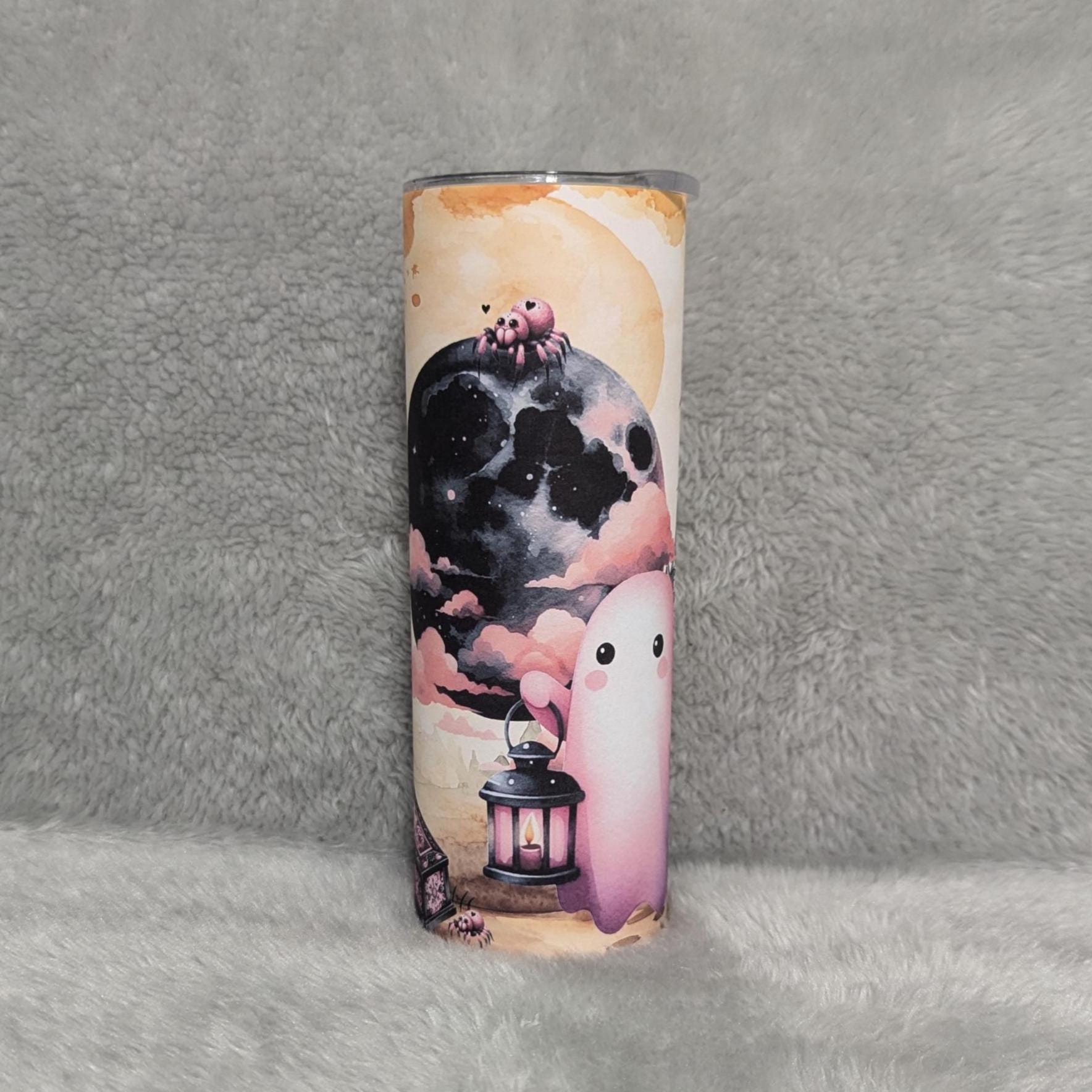 Custom Ghost Design Tumbler Can Be Personalized - Spooky Drinkware Halloween Cup, Ghosts Cup, Fun Halloween Gift, Halloween Party Gift