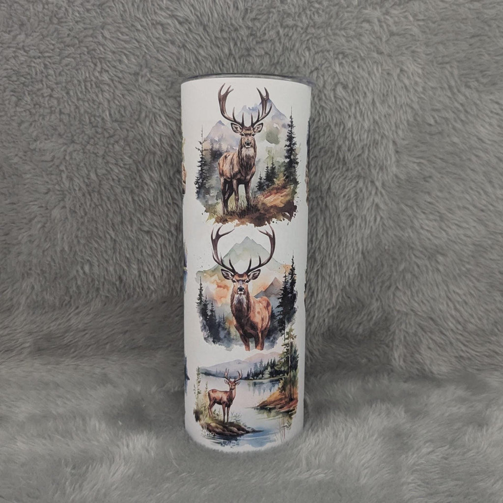 Buck Tumbler 20oz With Reusable Straw