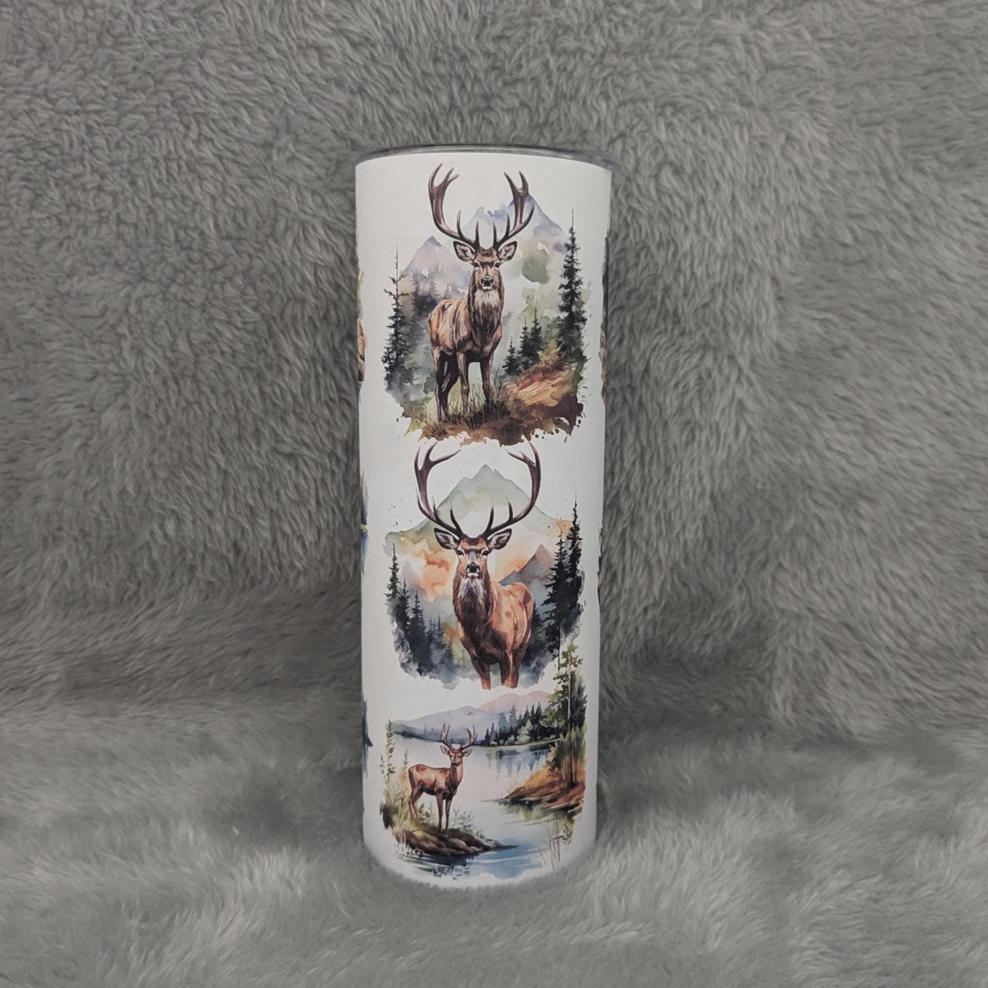 Buck Tumbler 20oz With Reusable Straw