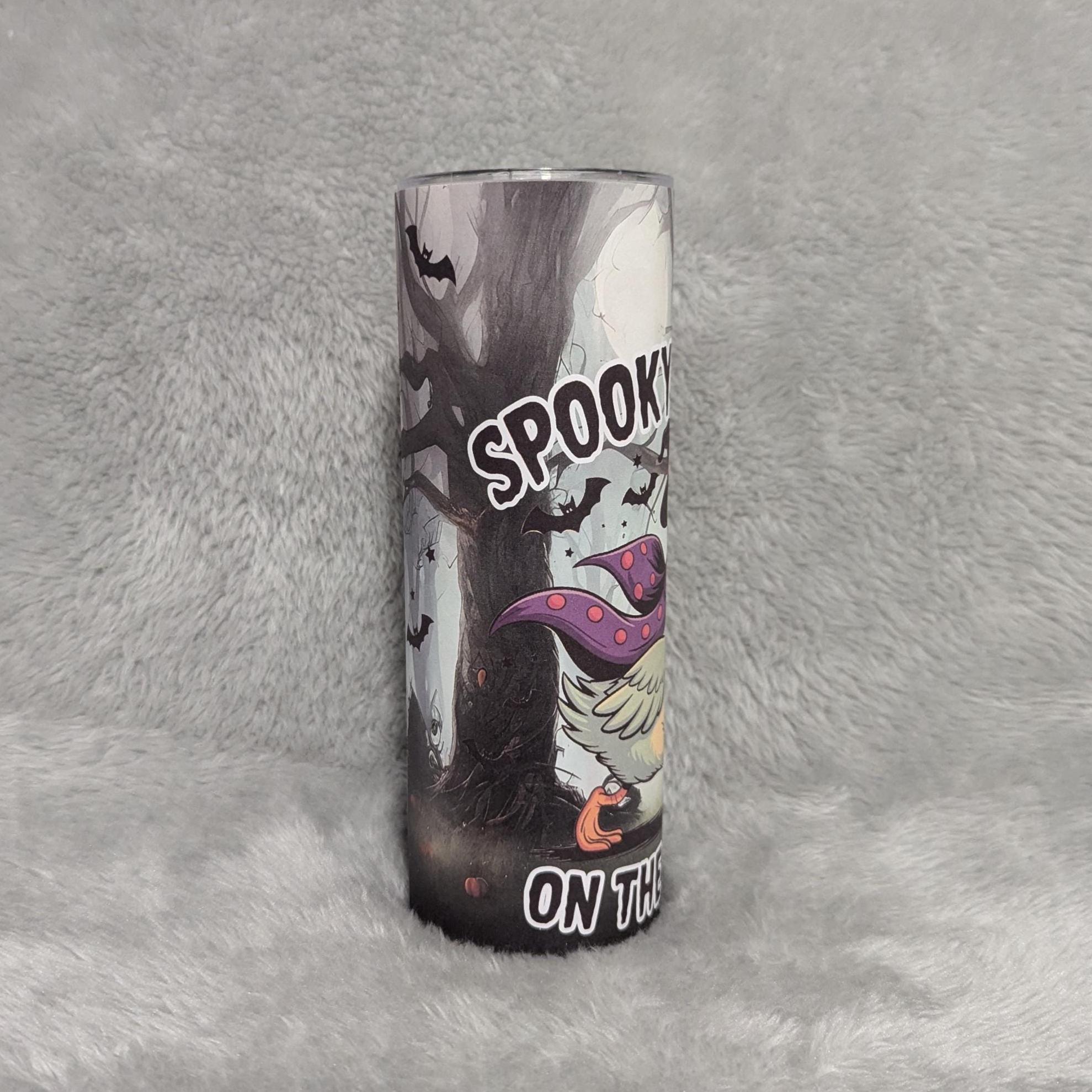 Spooky Goose Tumbler 20oz With Reusable Straw, Can Be Personalized