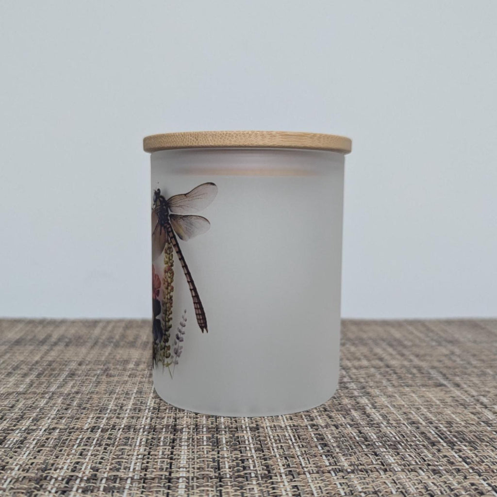 Dragonfly Candle Holder With A Battery Operated Flickering Tea Light