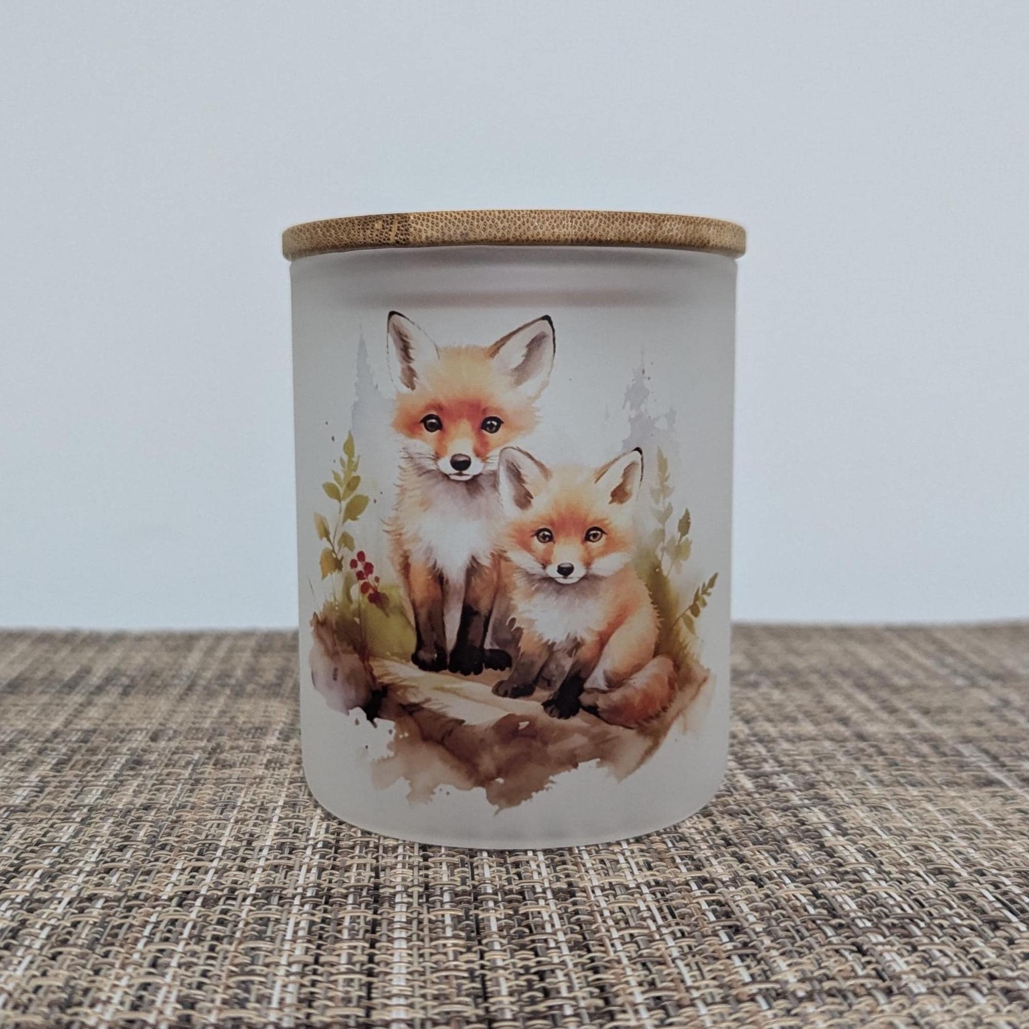 Pretty Fox Candle Holder With A Battery Operated Flickering Tea Light