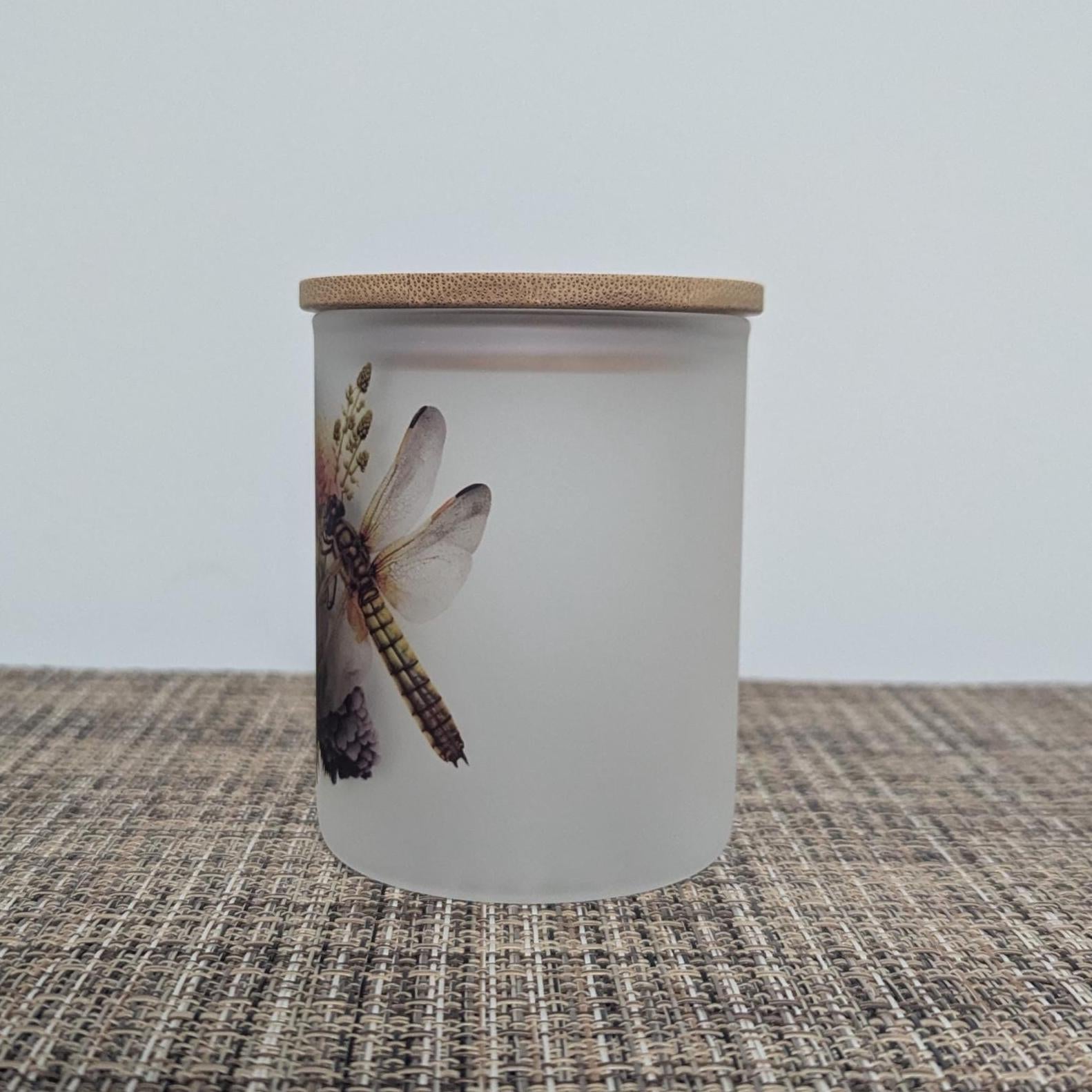 Dragonfly Candle Holder With A Battery Operated Flickering Tea Light