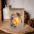 Dragonfly Candle Holder With A Battery Operated Flickering Tea Light