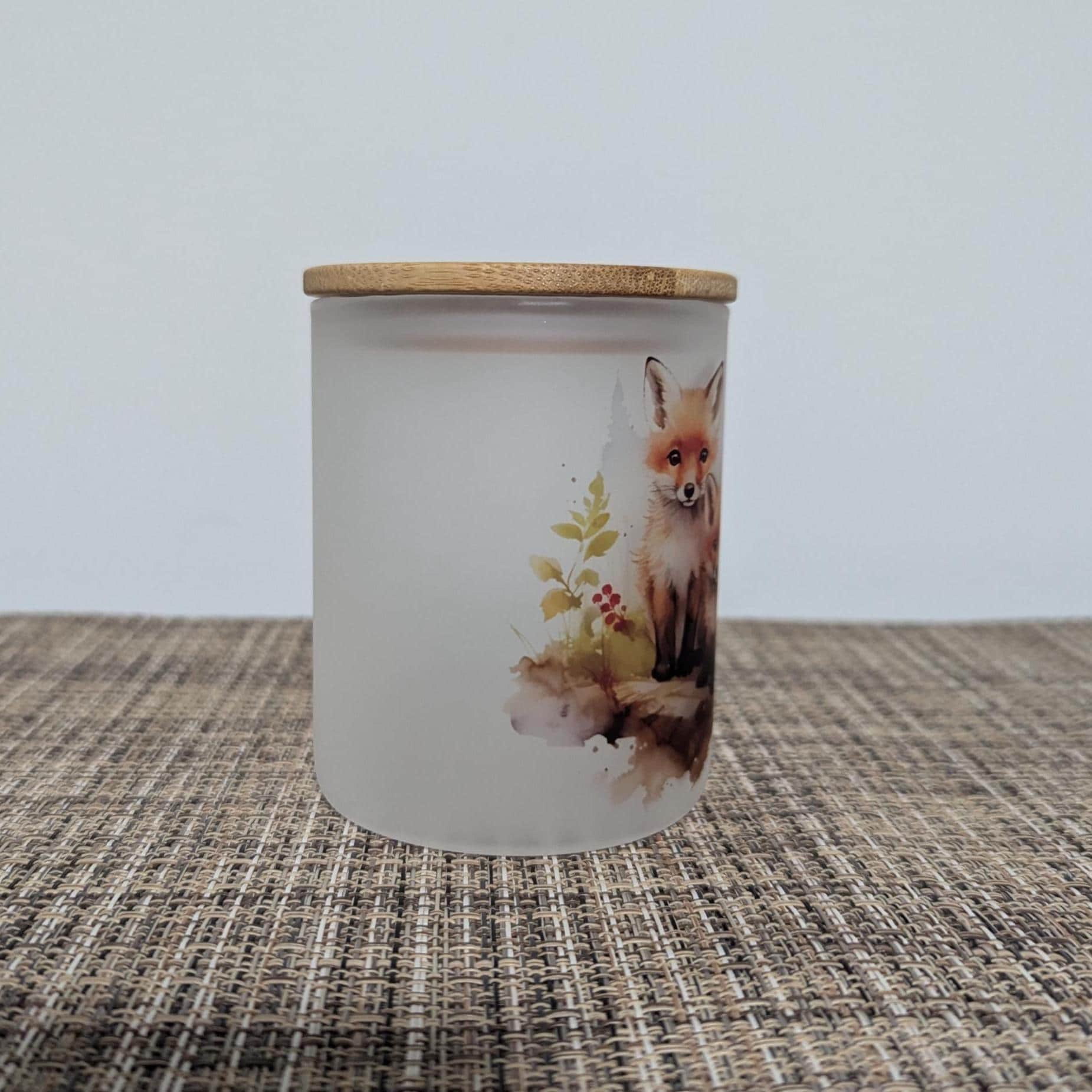 Pretty Fox Candle Holder With A Battery Operated Flickering Tea Light