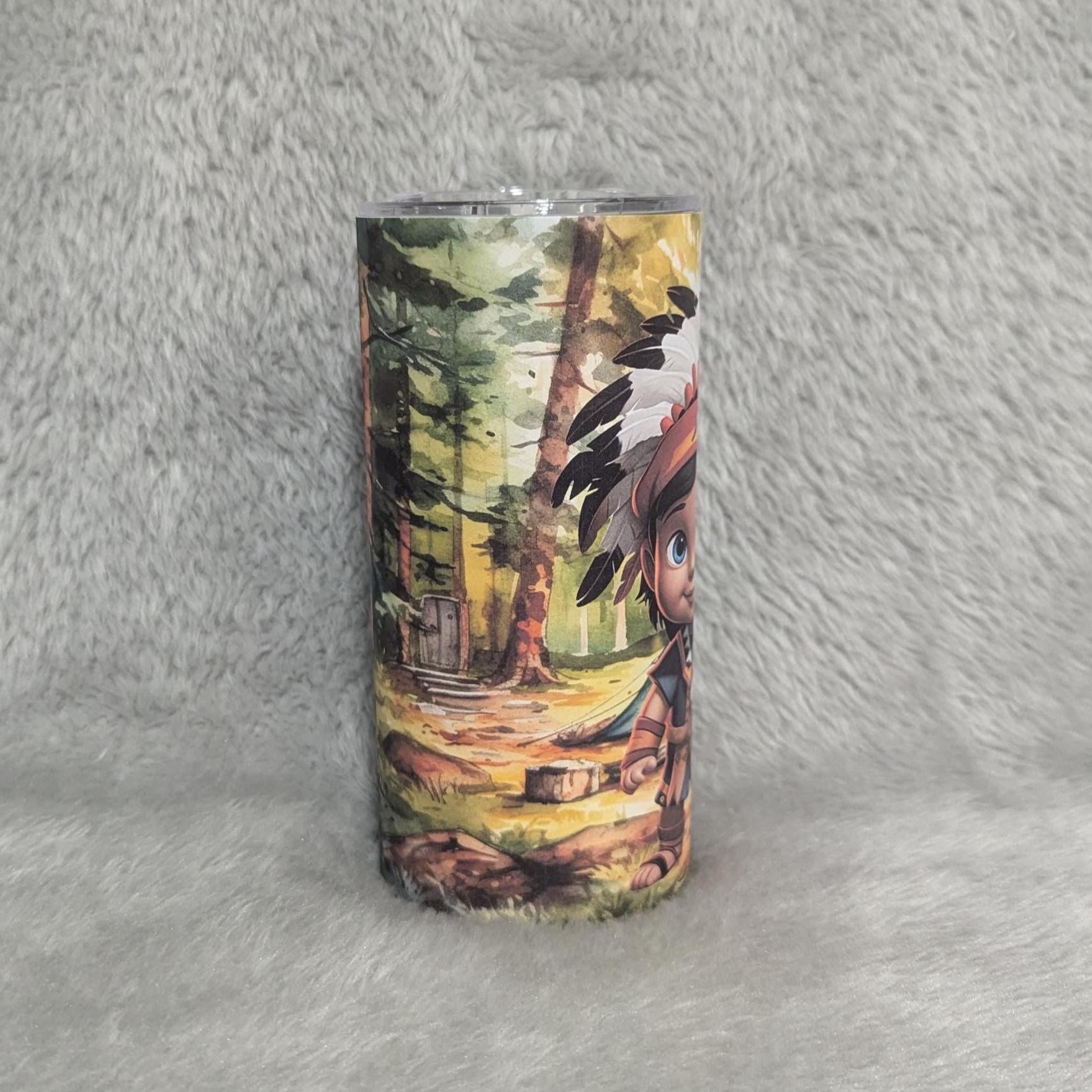 Kids Indian Boy Tumbler Can Be Personalized, Includes A  Reusable Straw, Kids Indian Cup, Toddler Cup Great For Home Or On The Go