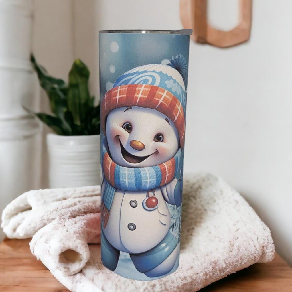Snowman Tumbler That Can Be Personalized, Great Gift For Snowman Lovers, Winter Lover Gift