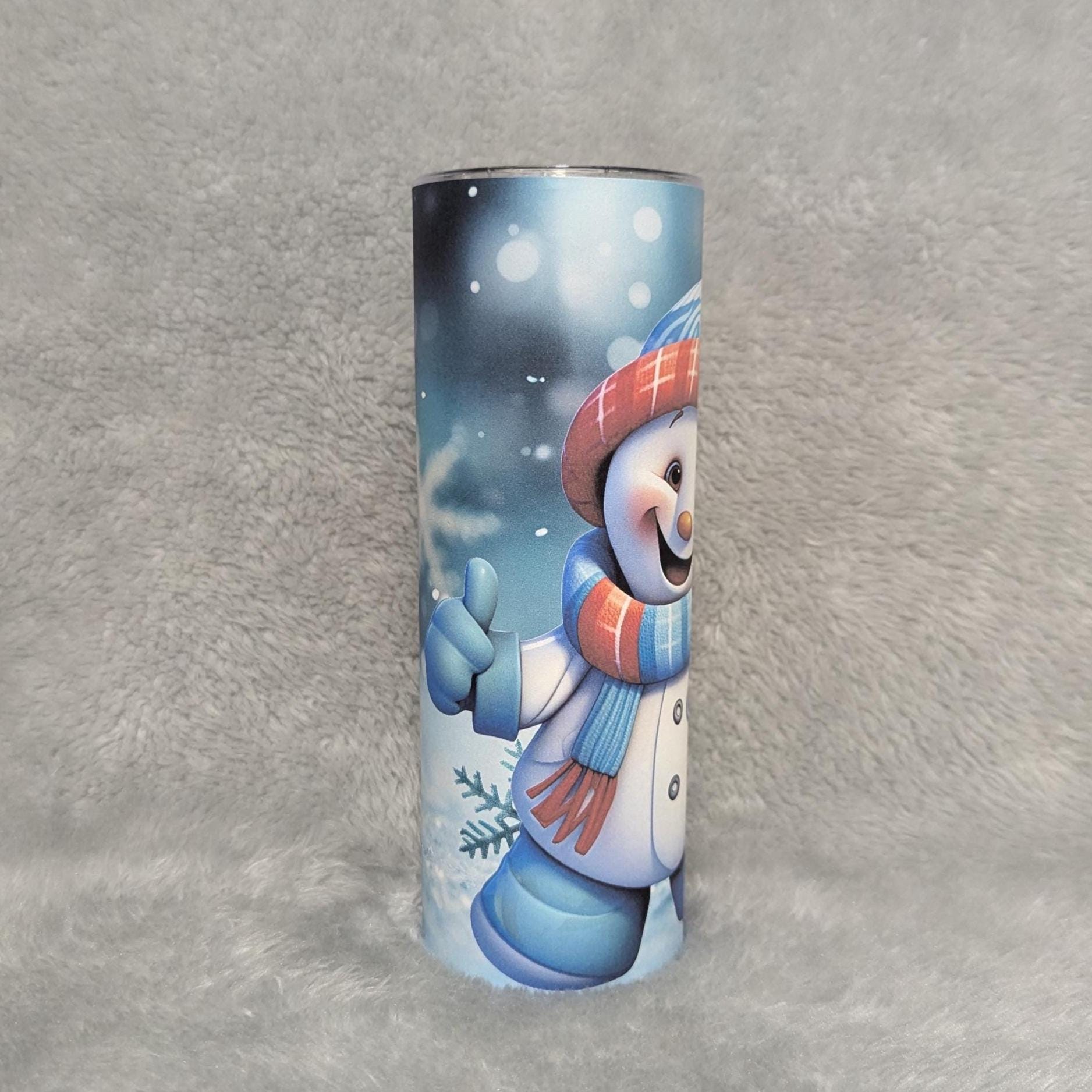Snowman Tumbler That Can Be Personalized, Great Gift For Snowman Lovers, Winter Lover Gift