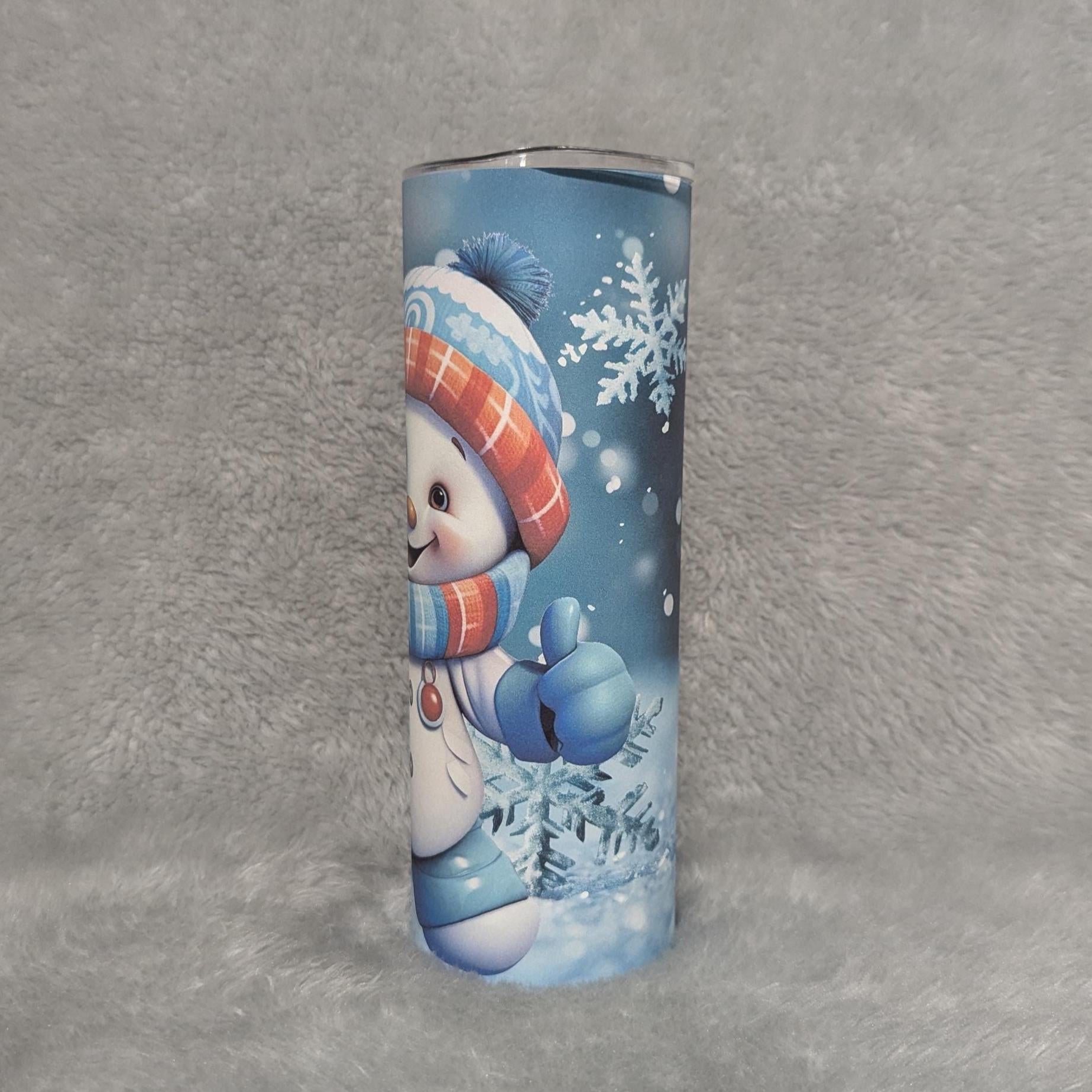 Snowman Tumbler That Can Be Personalized, Great Gift For Snowman Lovers, Winter Lover Gift