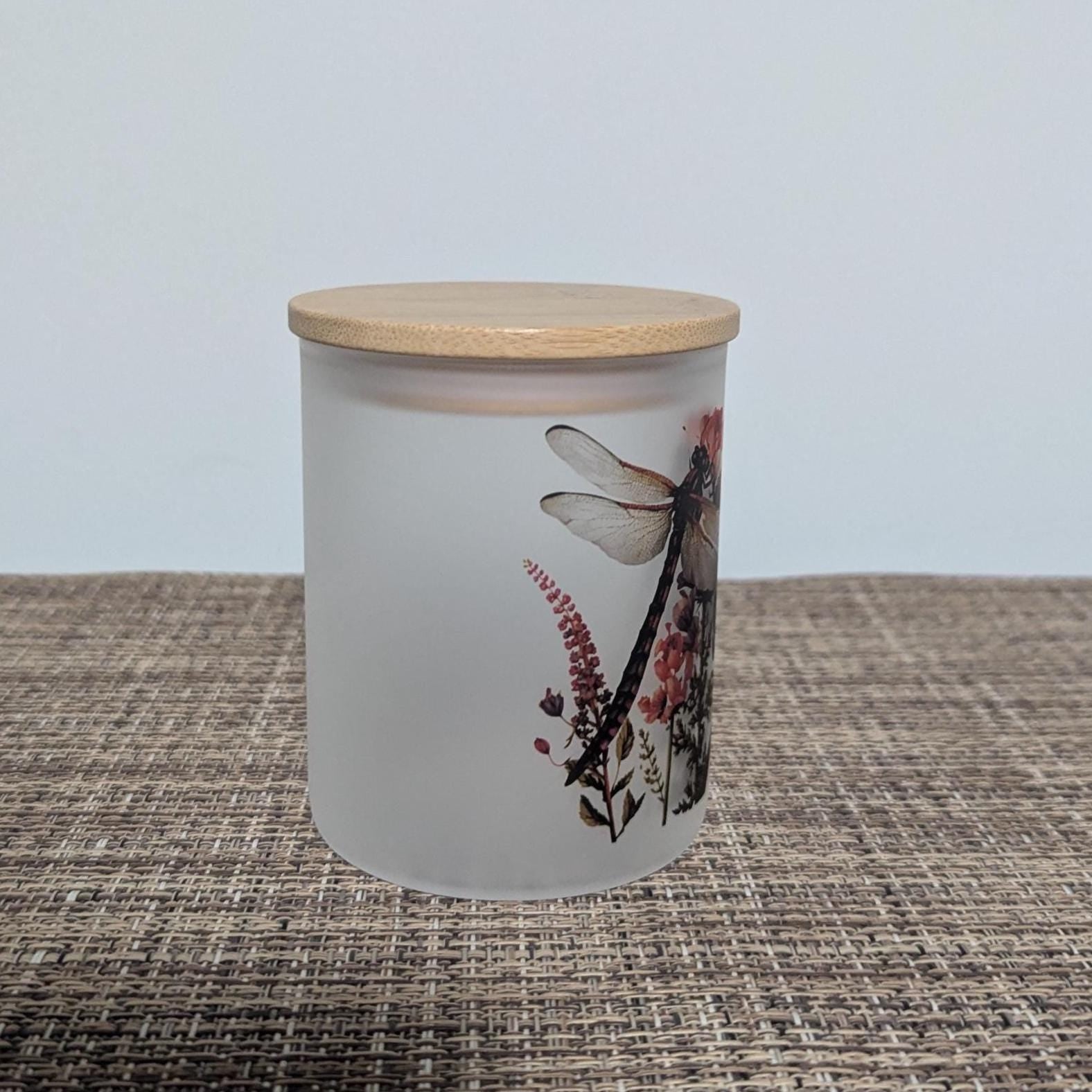 Dragonfly Candle Holder With A Battery Operated Flickering Tea Light