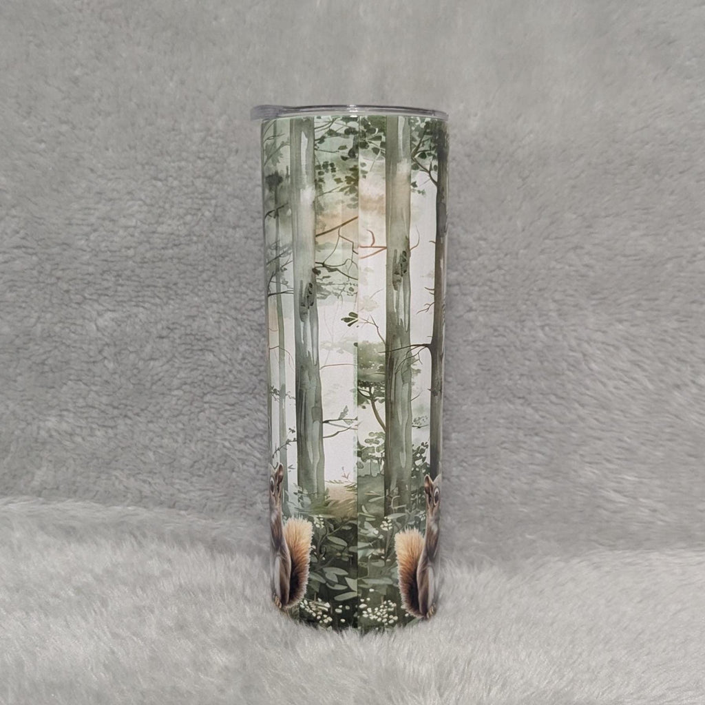 Cute Squirrel Tumbler Can Be Personalized, Includes A Reusable Straw,  For Hot Or Cold Drinks - Home Or On The Go, Squirrel Lover Gift
