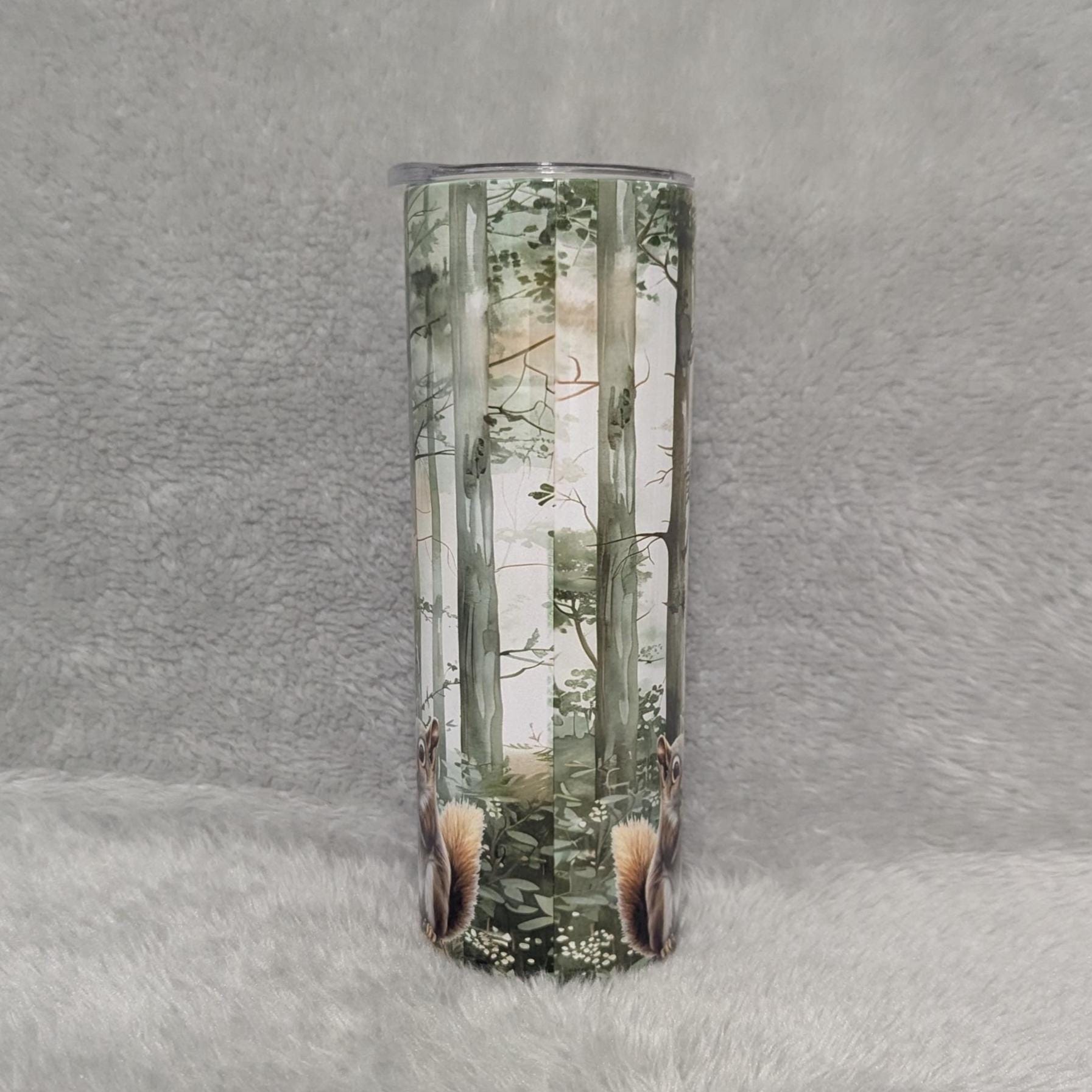 Cute Squirrel Tumbler Can Be Personalized, Includes A Reusable Straw,  For Hot Or Cold Drinks - Home Or On The Go, Squirrel Lover Gift