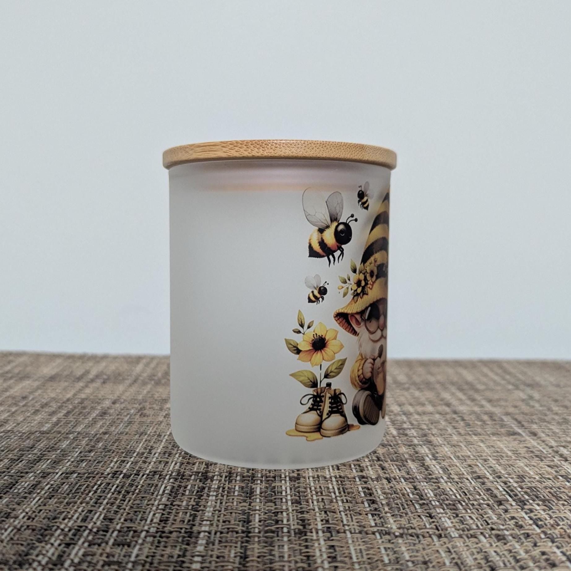 Bee Gnome Candle Holder With A Battery Operated Flickering Tea Light