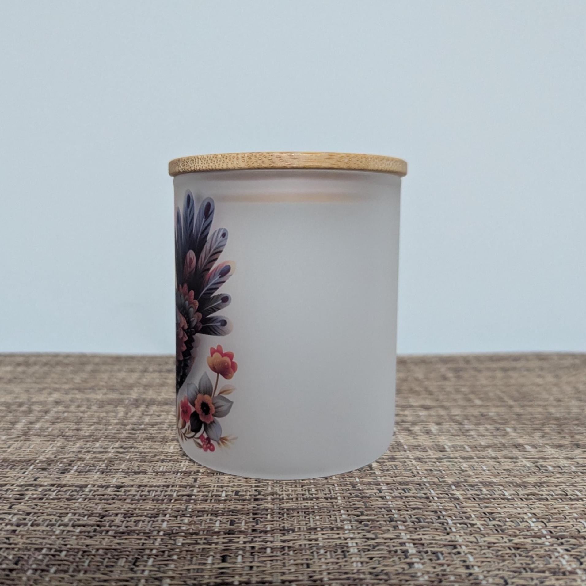 Colorful Chicken Candle Holder With A Battery Operated Flickering Tea Light