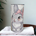 Bunny Rabbit Tumbler Can Be Personalized, Kids Cup With Name, Bunny Gift For Kids, 15oz Tumbler With Reusable Straw, Home Or On The Go