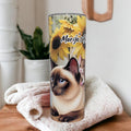 Siamese Cat Tumbler Can Be Personalized, Kitten Gift, Cat Tumbler, Cup With Name, Cat Lover Gift, Animal Gift, 20oz Tumbler With Straw