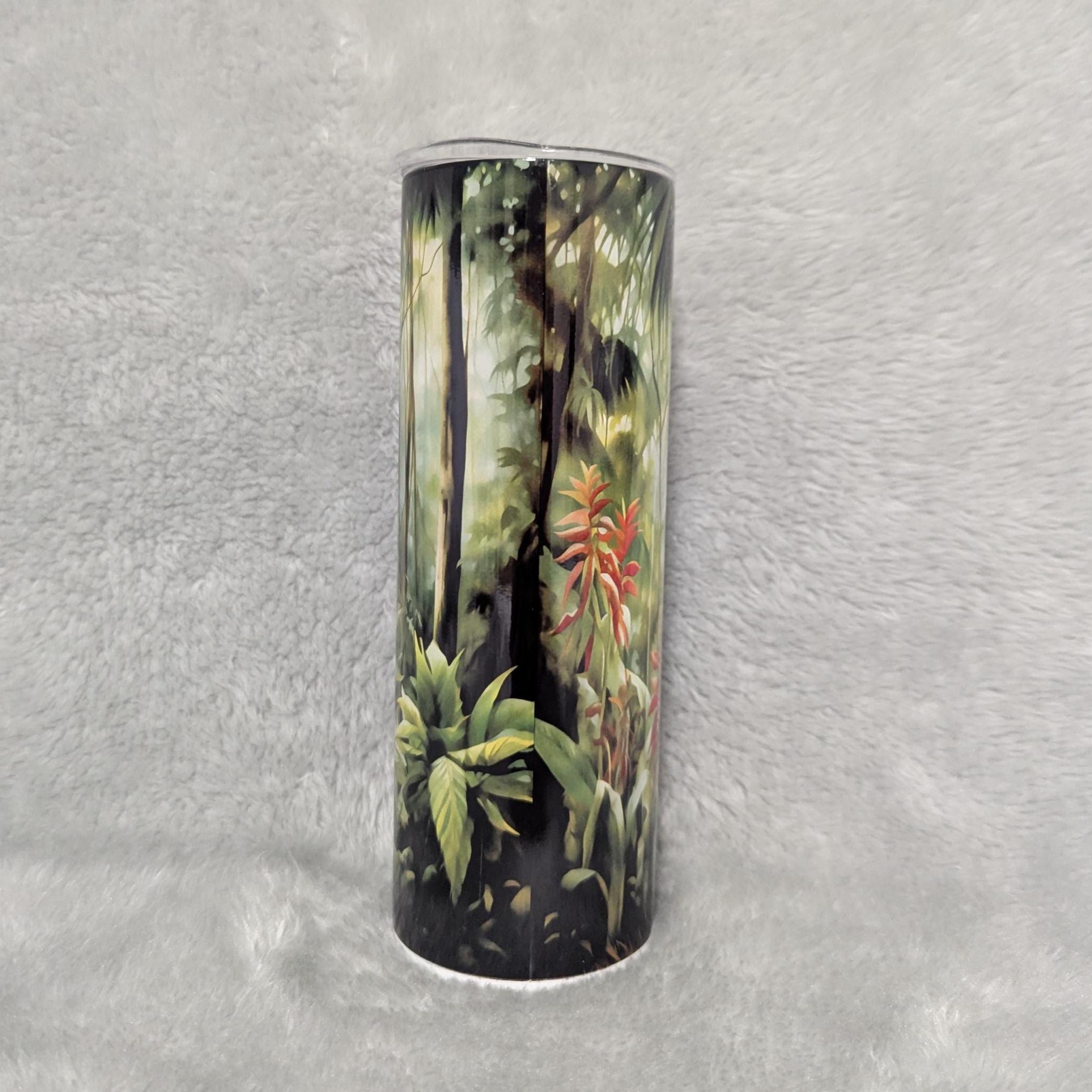 Black Panther Tumbler 20oz With Reusable Straw, Can Be Personalized