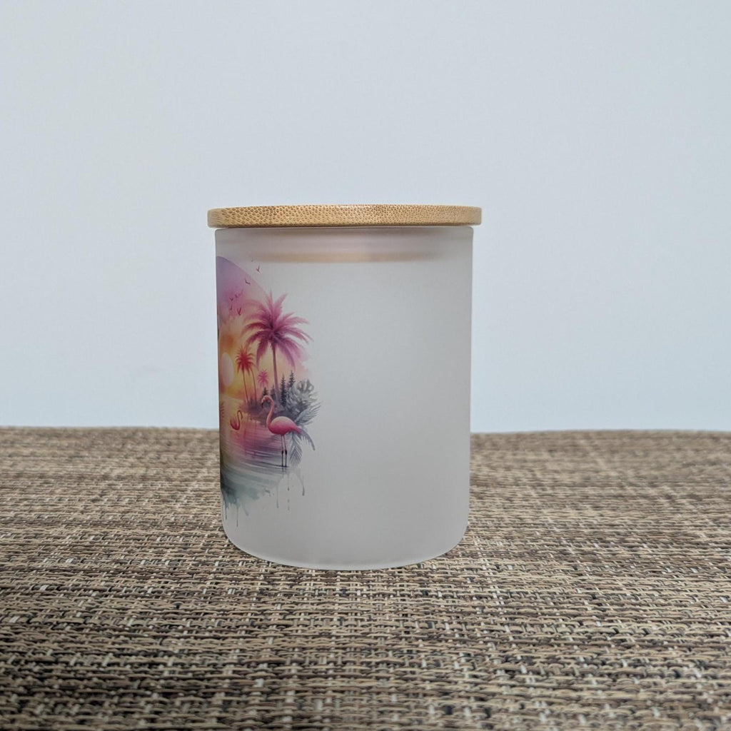 Beautiful Flamingo Candle Holder Includes A Battery Operated Flickering Tea Light, Flamingo Jar, Flamingo Decor