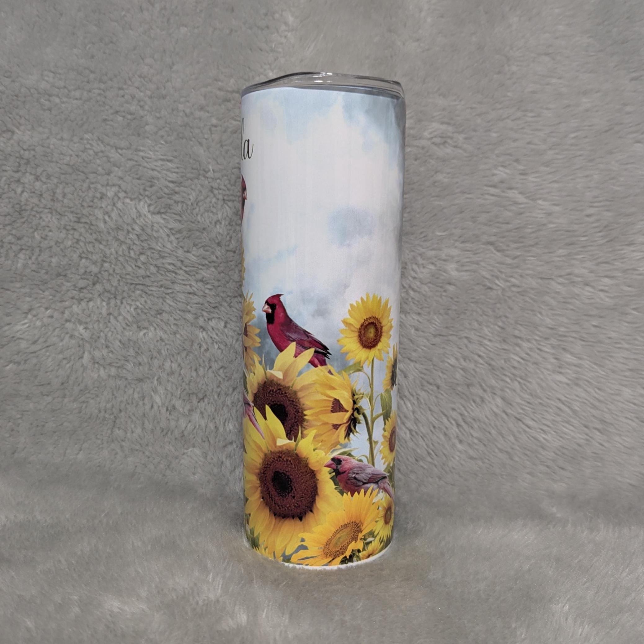 Cardinal Tumbler 20oz With Reusable Straw, Can Be Personalized