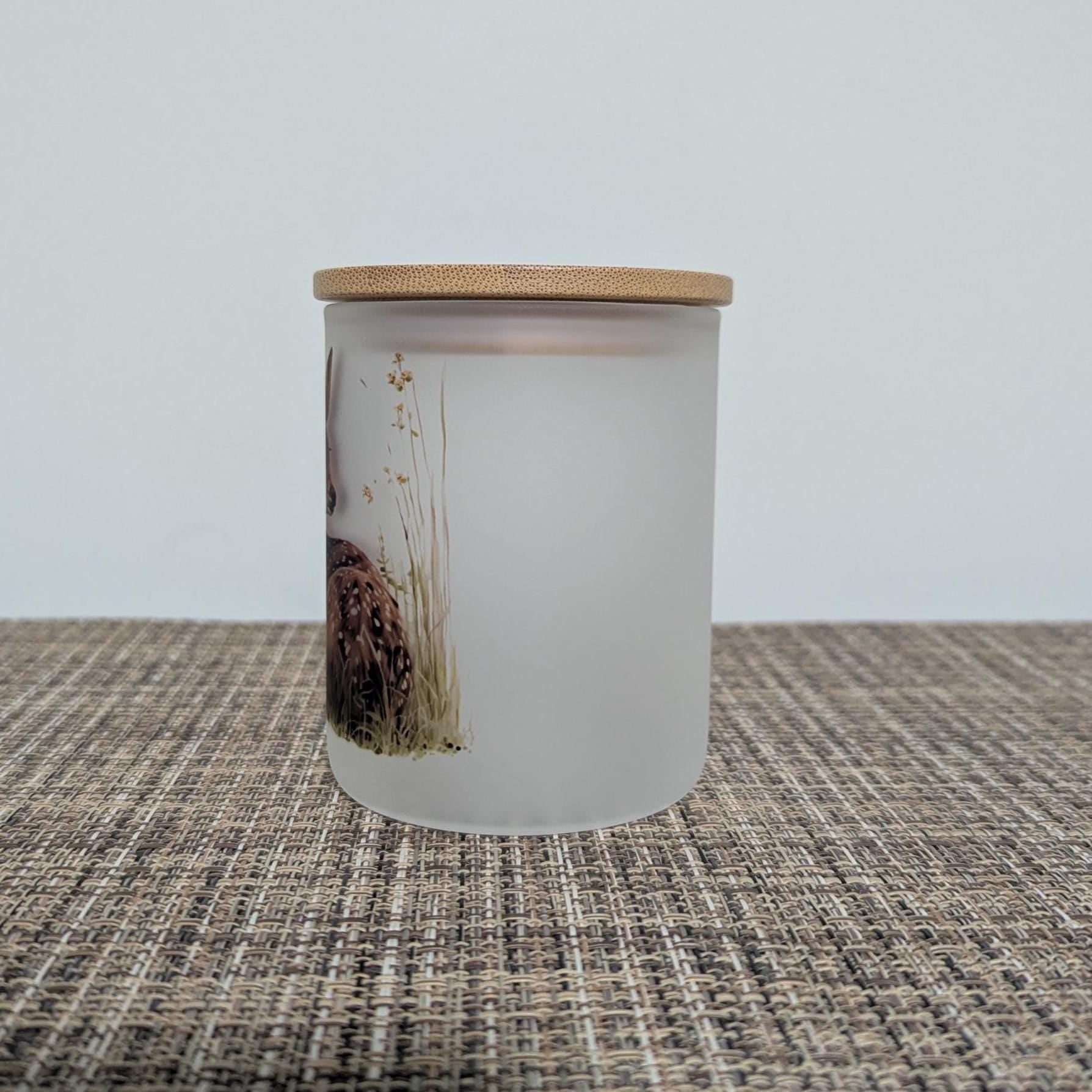 Deer Candle Holder With A Battery Operated Flickering Tea Light